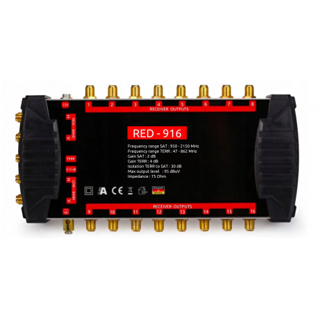 Multipřepínač - aktivní rozbočovač RED-916 pro Skylink