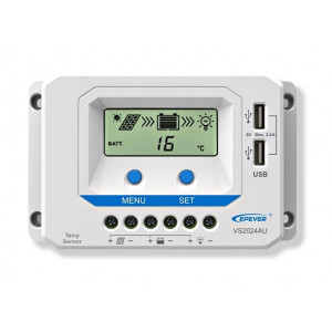 Solární PWM regulátor Epever VS2024AU - 12-24V 20A