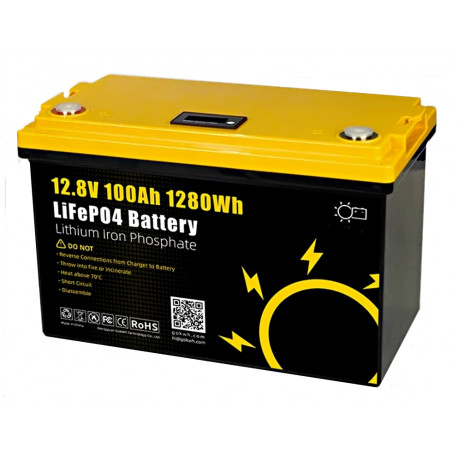 Baterie LiFePo4 12V 100Ah s displejem
