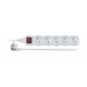 Prodlužovací kabel s vypínačem 5 metrů - 5 zásuvek